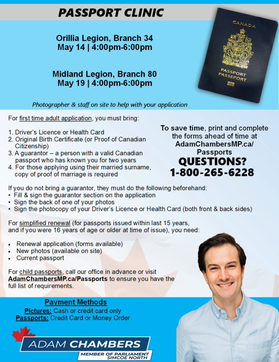 Passport Clinic may 2026