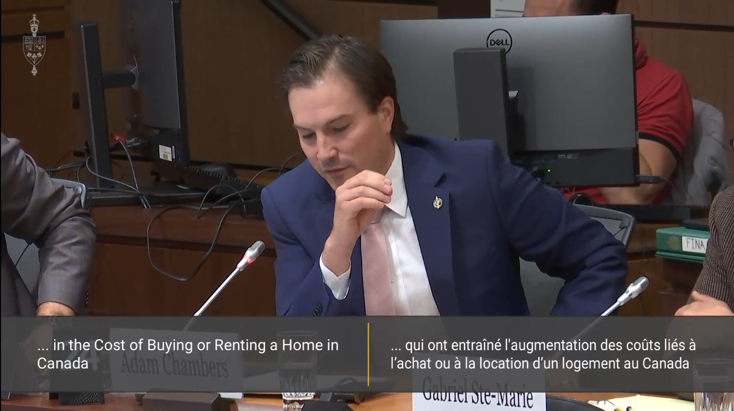MP Chambers questions the Canadian Home Builder's Association